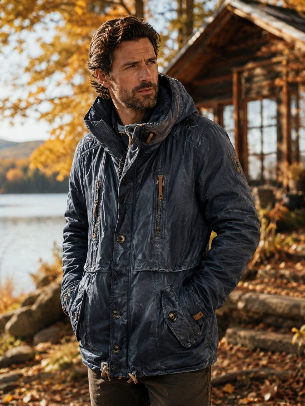 Naketano Mens Brave New World Parka Winter Jacket Coat M